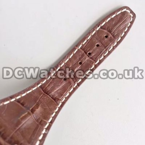 Male Brown Crocodile Straps Audemars Piguet Royal Oak Offshore Replica Watches Online With White Dials