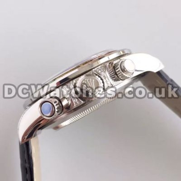 Brilliant Male Steel Cases Set Auger Rolex Daytona Fake Watches With Swiss Valjoux 7750 Movements