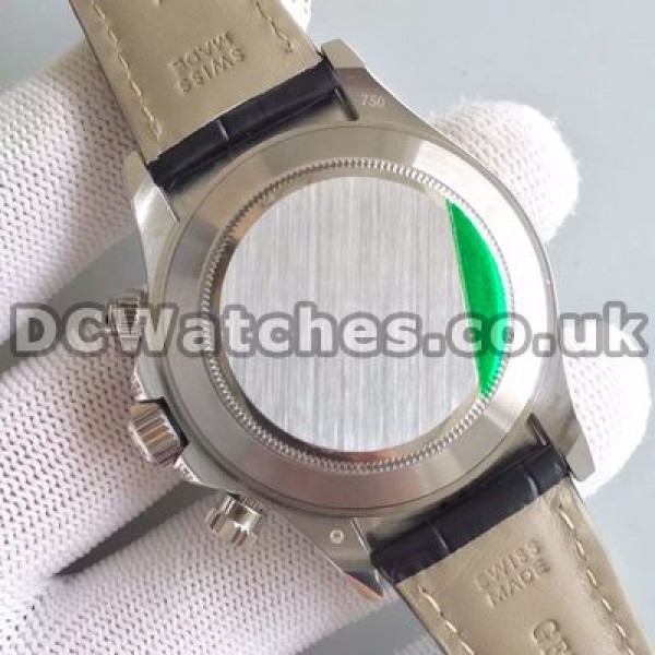 Brilliant Male Steel Cases Set Auger Rolex Daytona Fake Watches With Swiss Valjoux 7750 Movements