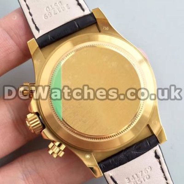 Charming Diamond Indexes And Gold Steel Cases Rolex Daytona Copy Watches For Men