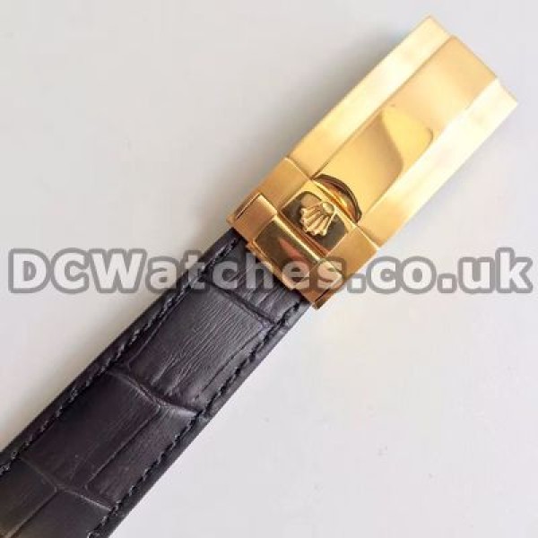 Eye-catching Diamond Indexes Male Rolex Daytona Copy Watches With 40MM Gold Steel Cases