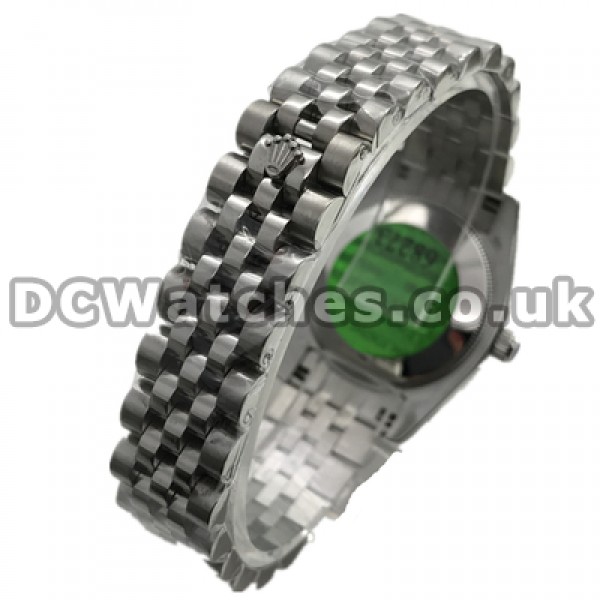 Appropriate 31MM Steel Cases Rolex Datejust Fake Watches Onlone Sale With Black Dials