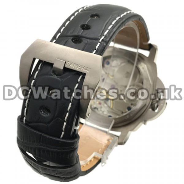 Practical Swiss Male Automatic Movements Panerai Luminor Base Fake Watches With Titanium Cases