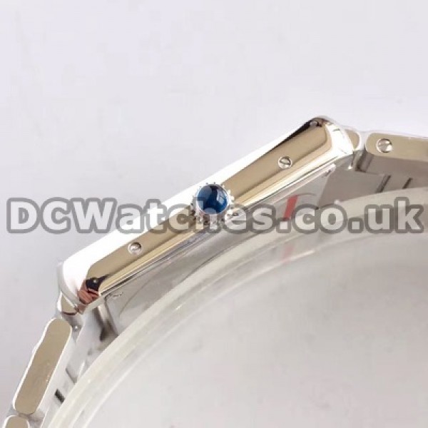 Reliable Swiss Quartz Movements And Steel Bracelets Cartier Tank Solo Replica Watches With White Dials