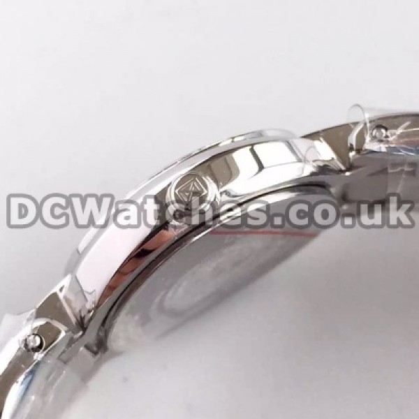 Glorious Dimaond Indexes Female Longines Primaluna Fake Watches Sale With Steel Cases Set Auger