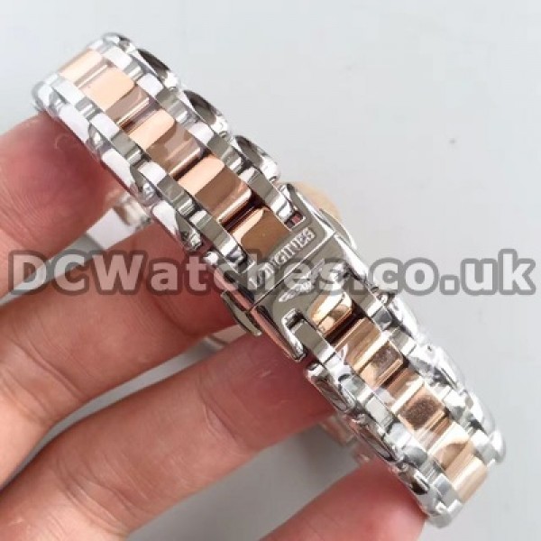 Female Swiss Quartz Movements 26MM Longines Primaluna Copy Watches With Rose Gold & Steel Cases