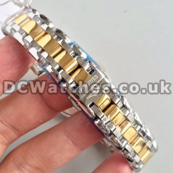 Swiss Diamond Indexes And Gold & Steel Cases Longines Primaluna Fake Watches For Ladies Sale