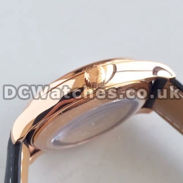 Cool Male 38.5MM Rose Gold Steel Cases Longines Master Collection Replica Watches With White Dials
