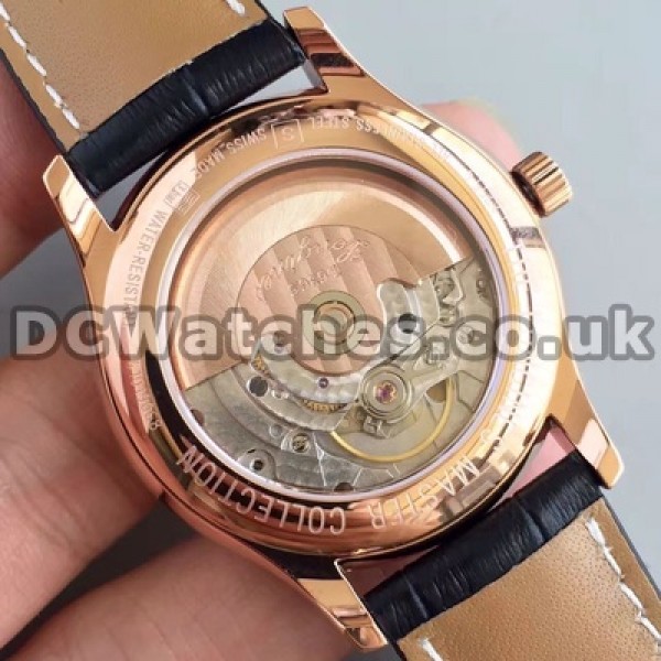 Cool Male 38.5MM Rose Gold Steel Cases Longines Master Collection Replica Watches With White Dials