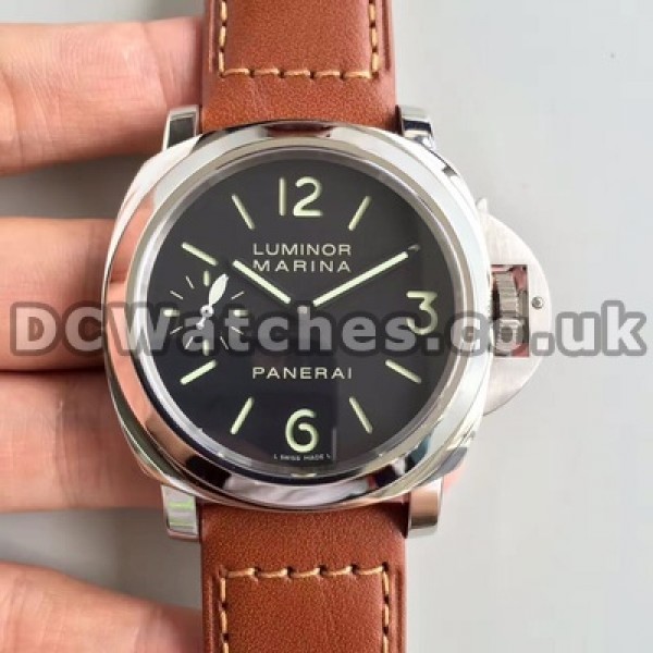 Male 44MM Fake Panerai Luminor PAM 00111 Watches With Black Dials Online