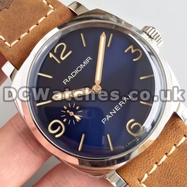 Distinctive Blue Dials Male Replica Panerai Radiomir PAM00690 Watches With Arabic Numerals