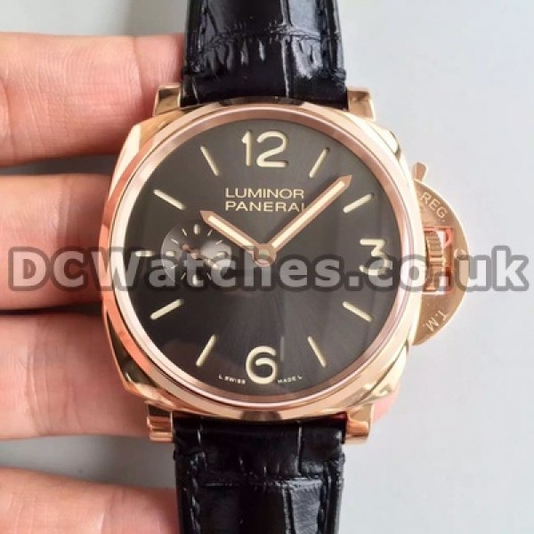 UK Swiss Made Panerai Radiomir PAM00439 Replica Watches With Black Dials For Men