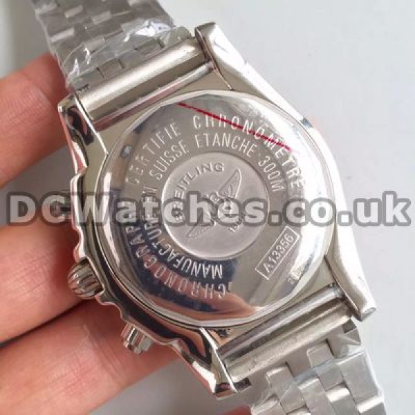 Perfect Blue Dials And White Sub-dials Male 44MM Breitling Chronomat 7750 Replica Watches Online