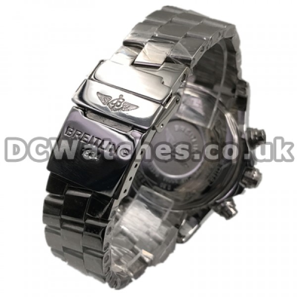 Elegant Swiss Male Quartz Movements Breitling Super Avenger Replica Watches With Steel Cases