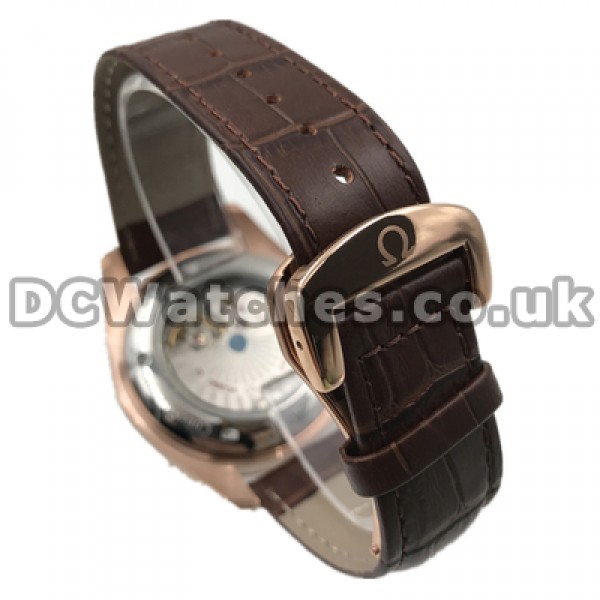 Graceful Male Coffer Dials And Rose Gold Steel Cases Omega Seamaster Aqua Terra Fake Watches Online