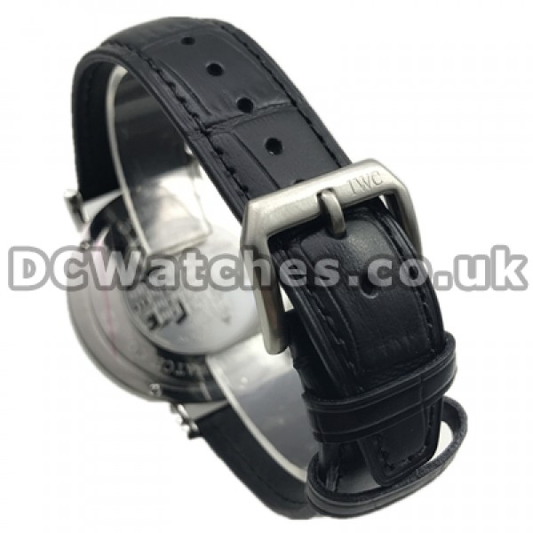 Swiss top-quality Quartz Movements Male IWC Portofino Manual Copy Watches With Black Dials Online