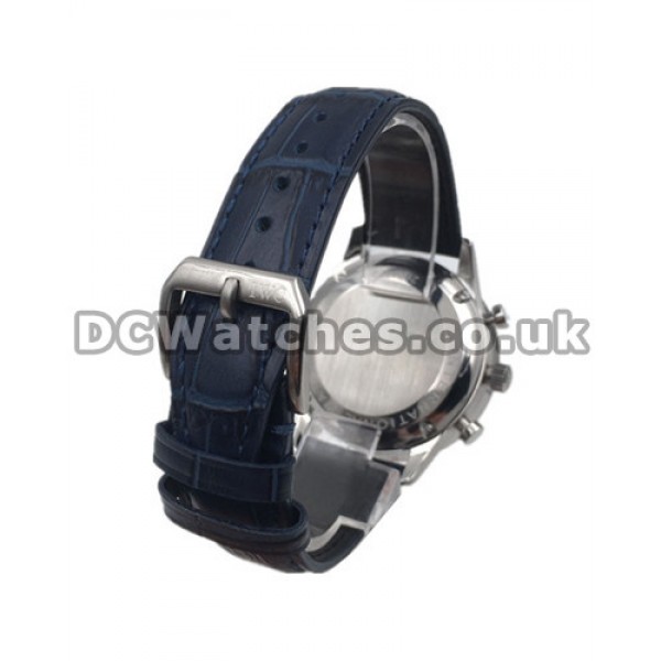 Male Sturdy 41MM Steel Cases IWC Portuguese Chrono Copy Watches With Black Straps Online