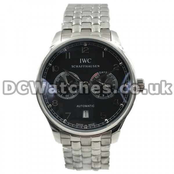 Graceful Quartz Movements IWC Portuguese Replica Watches Sale For Men With 43MM Steel Cases