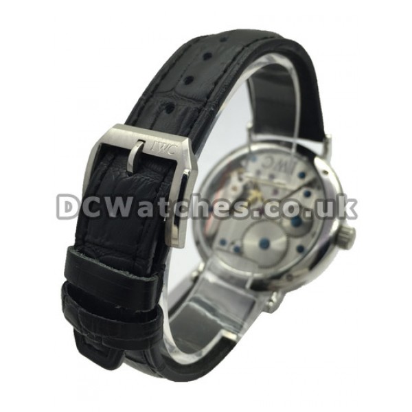 Popular Male Quartz Movements 46MM IWC Portofino Manual Fake Watches With White Dials Online