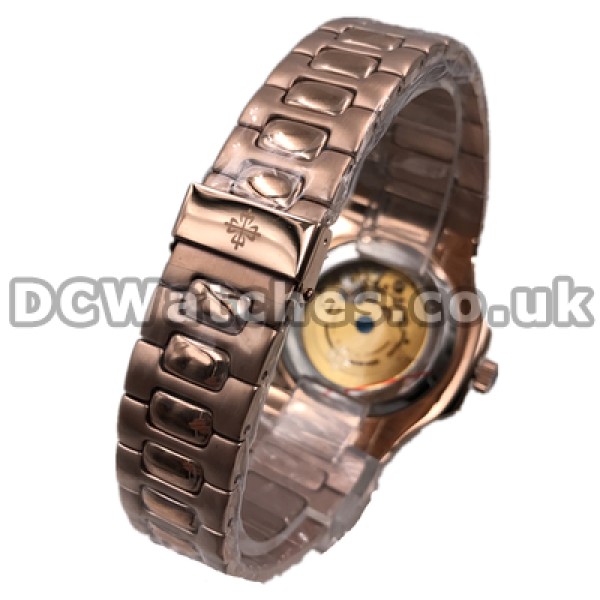 Swiss Automatic Movements 40MM Patek Philippe Nautilus Replica Watches For Men With Rose Gold Steel Cases