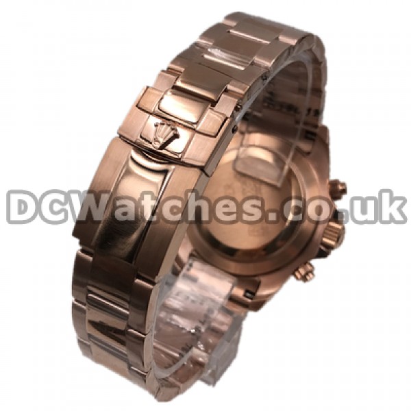 UK 1:1 Wholesale Replica Rolex Daytona Watches With Rose Gold Dials For Sale