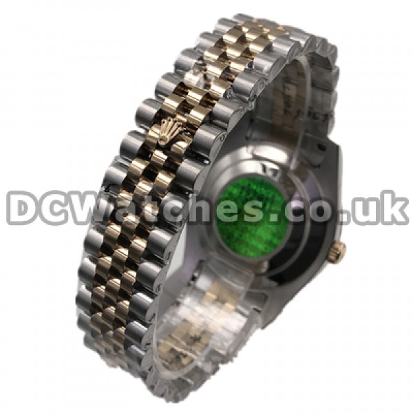 Valuable Male Diamond Indexes Swiss Rolex Datejust Replica Watches With Gold & Steel Cases