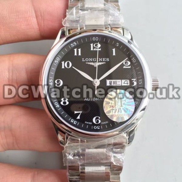 Useful Black Dials And White Arabic Numerals Longines Master Collection Fake Watches For Men