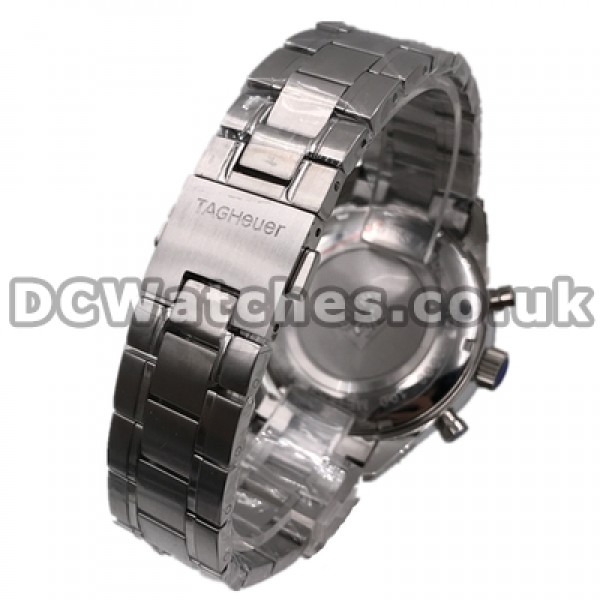 High-quality Male Black Dials 41MM Tag Heuer Carrera Replica Watches With Steel Bracelets