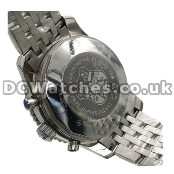 Male Swiss 42MM Steel Cases Breitling Navitimer Copy Watches Sale With White Dials