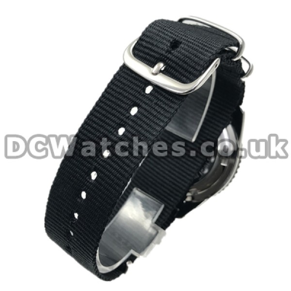 Typical Black Dials And Black Nylon Straps Copy Omega Seamaster Watches Sale For Men