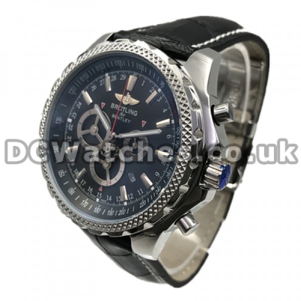 New Cool Automatic Breitling Bentley Copy Watches With 48MM Steel Cases For Men