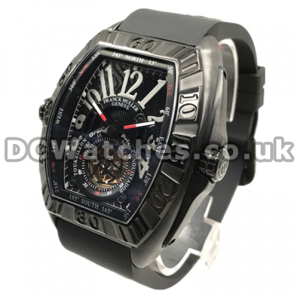 New Unique 48MM Male Franck Muller Conquistador GPG Copy Watches With Black Dials