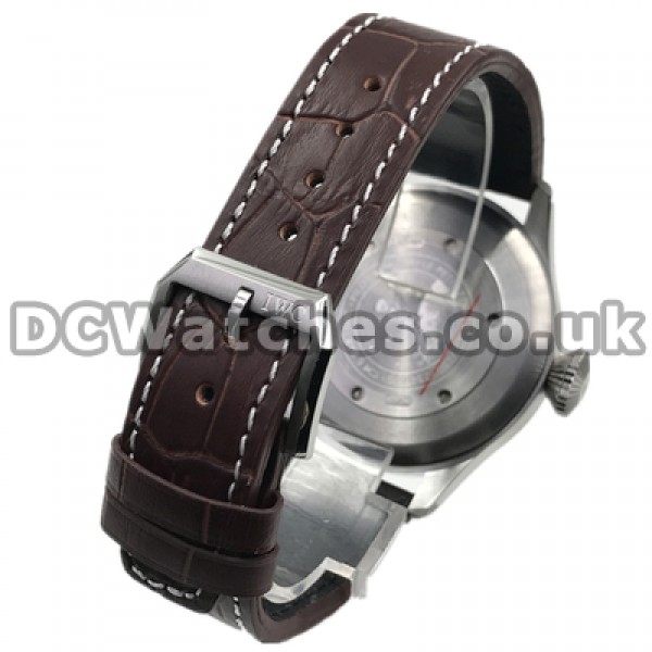 Sturdy Male Steel Cases And Black Dials IWC Pilots Fake Watches Online Sales