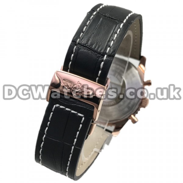 Functional 46MM Quartz Movements Male Breitling Navitimer Replica Watches With Black Dials Sales