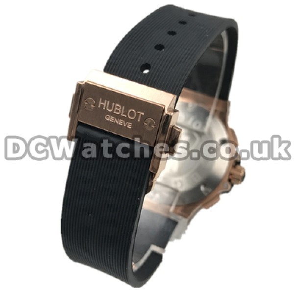 Fashionable White Dials Replica Hublot Big Bang Watches For Women With Rose Gold Steel Cases