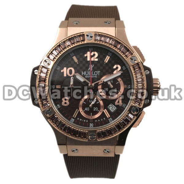 Modern Coffee Dials And Straps Female Hublot Big Bang Fake watches With Coffee Auger Online