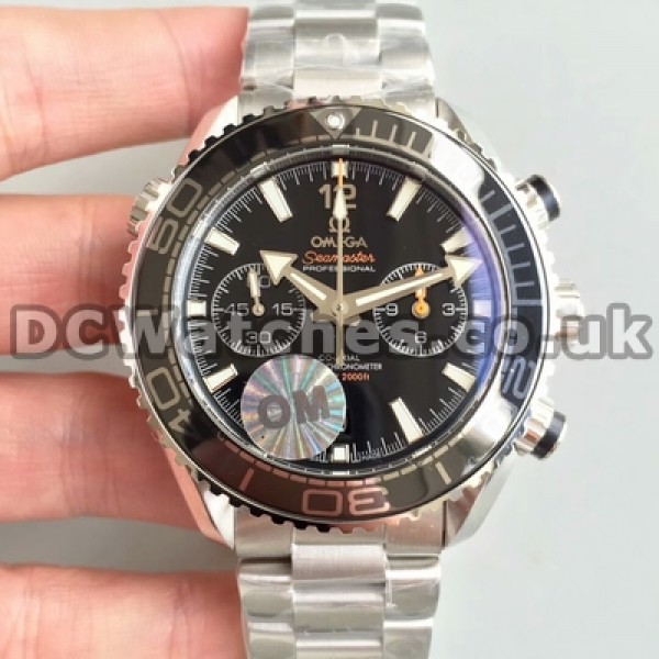 UK Perfect Replica Omega Planet Ocean Watch1901 Watchs With Black Dials For Men