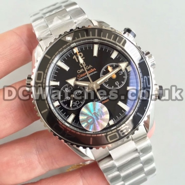UK Perfect Replica Omega Planet Ocean Watch1901 Watchs With Black Dials For Men