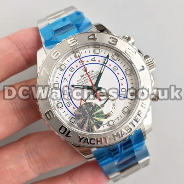 UK Swiss Movement Replica Rolex Yacht-Master II Automatic Watches With 44MM Male Steel Bezels 