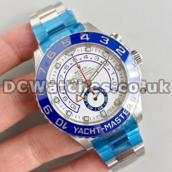 Automatic 44MM UK 1:1 Wholesale Replica Rolex Yacht-Master II Blue Bezels Male Watches