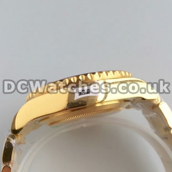 Gold Steel Bracelets Male Automatic UK Swiss Made Replica Rolex Yacht-Master II 44MM Watches For Sale