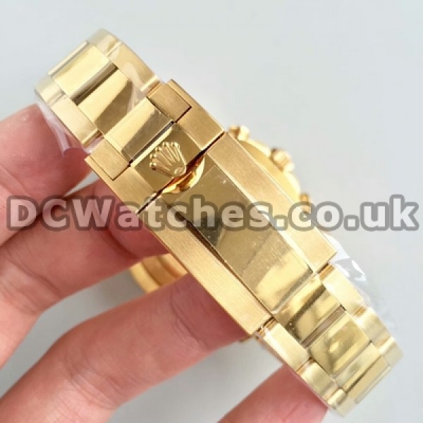 Gold Steel Bracelets Male Automatic UK Swiss Made Replica Rolex Yacht-Master II 44MM Watches For Sale