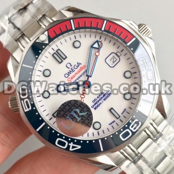 41MM Omega Seamaster Replica Male Watches With White Dials