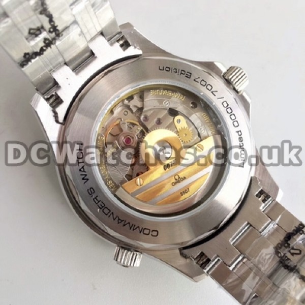 41MM Omega Seamaster Replica Male Watches With White Dials