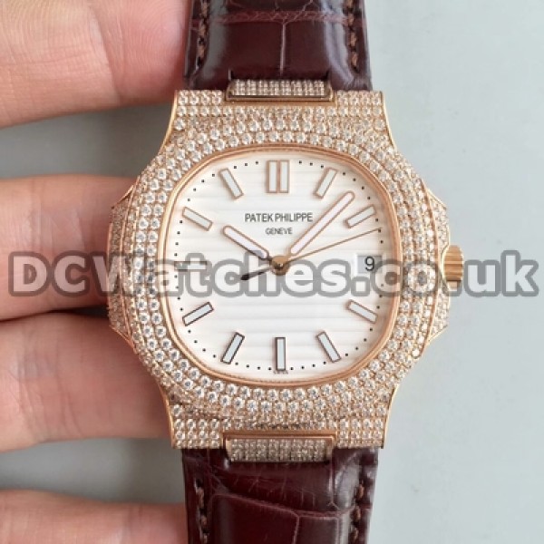 Perfecct replica automatic Male Patek Philippe Nautilus 40MM White Dials Watches