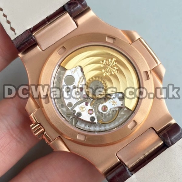 Perfecct replica automatic Male Patek Philippe Nautilus 40MM White Dials Watches