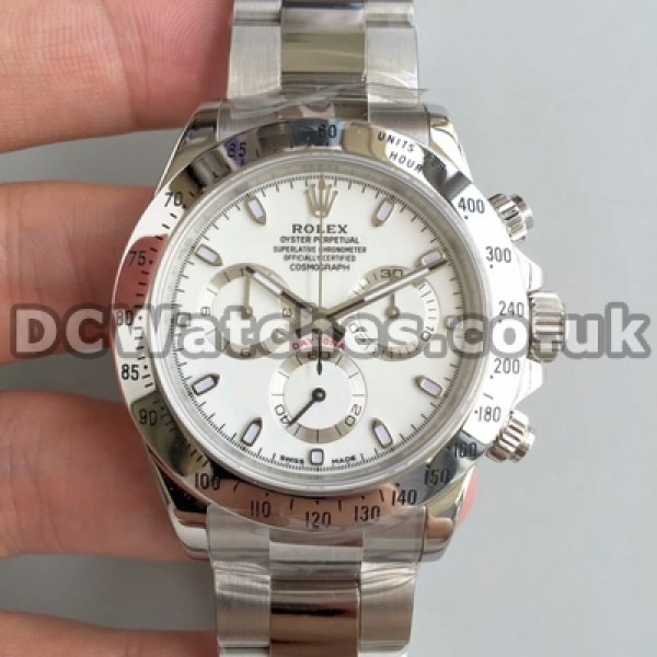 Automatic Fake Rolex Daytona 40MM White Dials Watches For Men