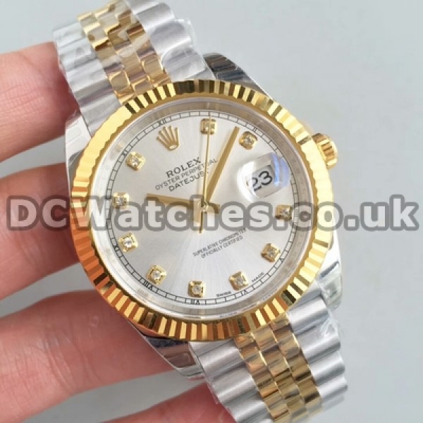 Automatic Fake Rolex Datejust II Male 41MM Watches With Silver Dials