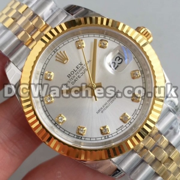 Automatic Fake Rolex Datejust II Male 41MM Watches With Silver Dials