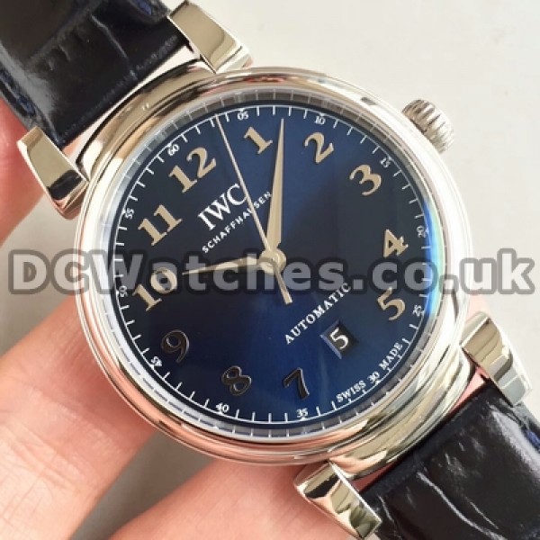 Male Blue Dials Replica IWC Da Vinci 40MM Automatic Watches